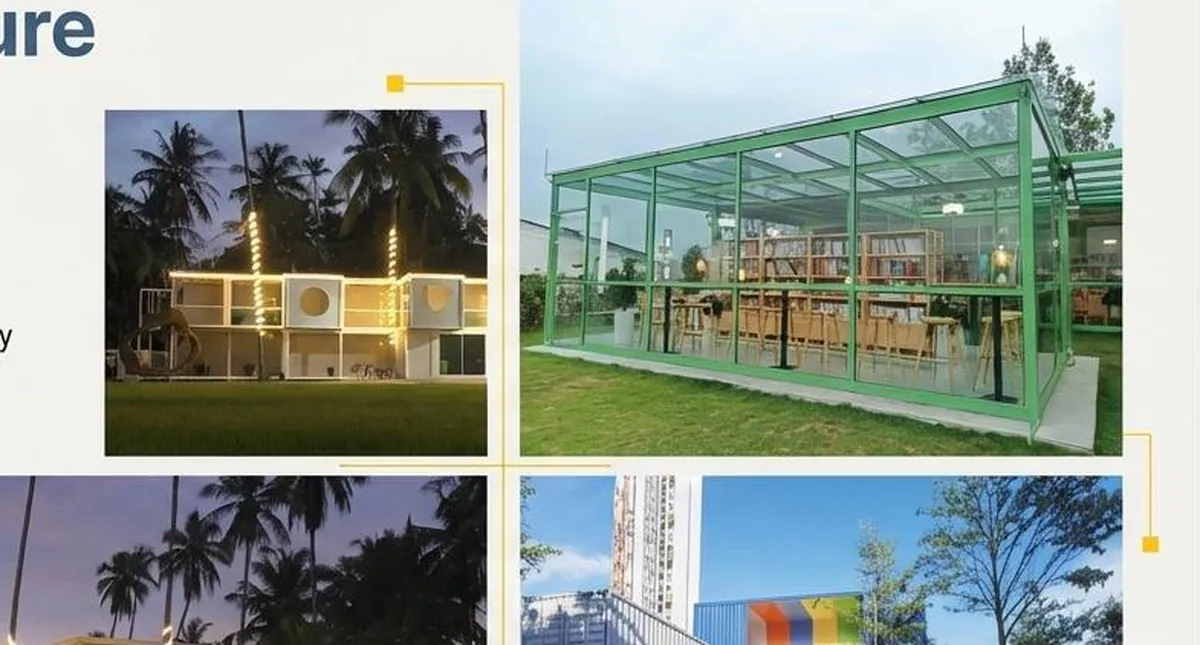 Commercial complex facade application